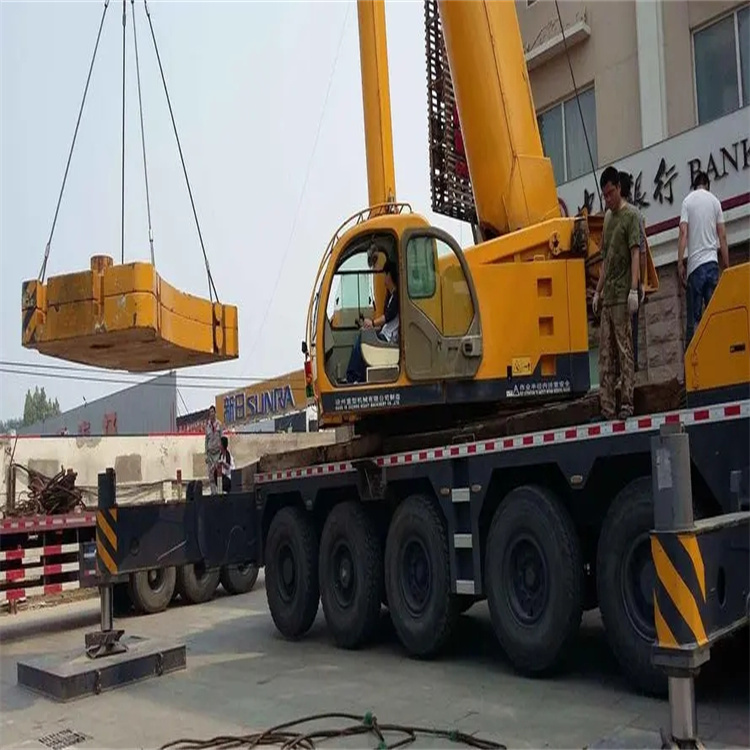 绍兴上虞当地吊车出租|机器吊装|75吨|工厂搬迁服务